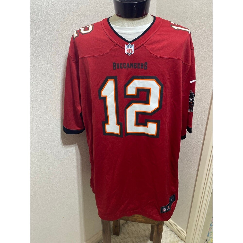 Men's Nike On Field NFL Tampa Bay Buccaneers #12 Legend Tom Brady Jersey Sz 3XL